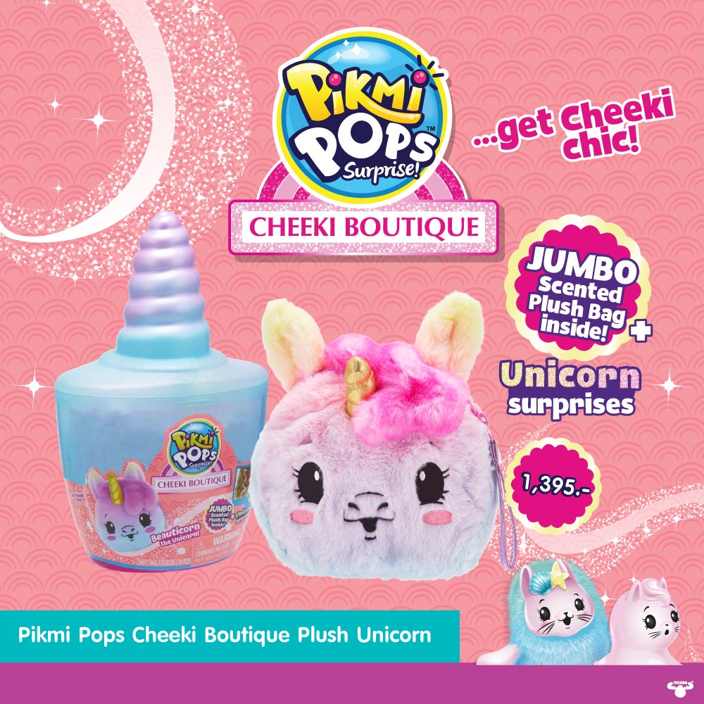 Pikmi Pops Cheeki Boutique Large Plush Beauticorn the unicorn 