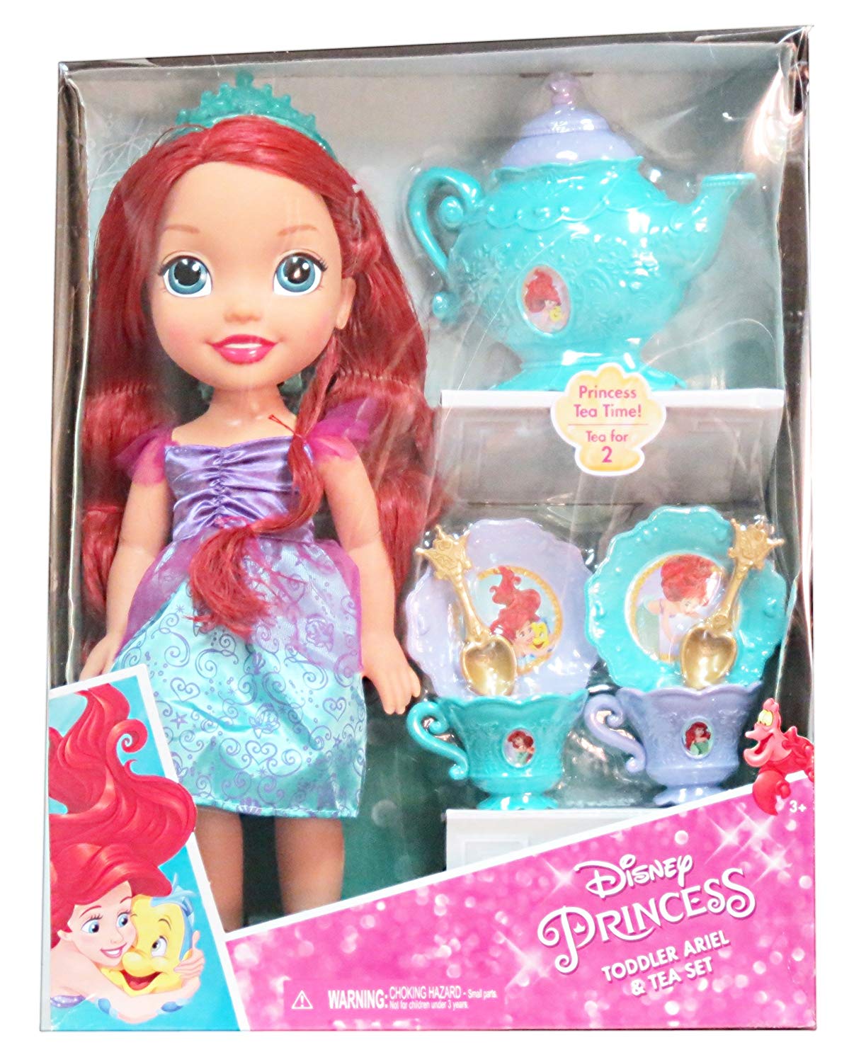 Disney Princess ตุ๊กตาพร้อมชุดน้ำชา Value Ariel W Tea Set Kiddo Pacific