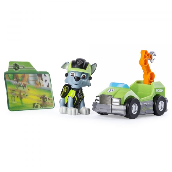 รถและตุ๊กตาของเล่น PAW PATROL VEHICLE WITH FIGURE ASST : ROCKY'S