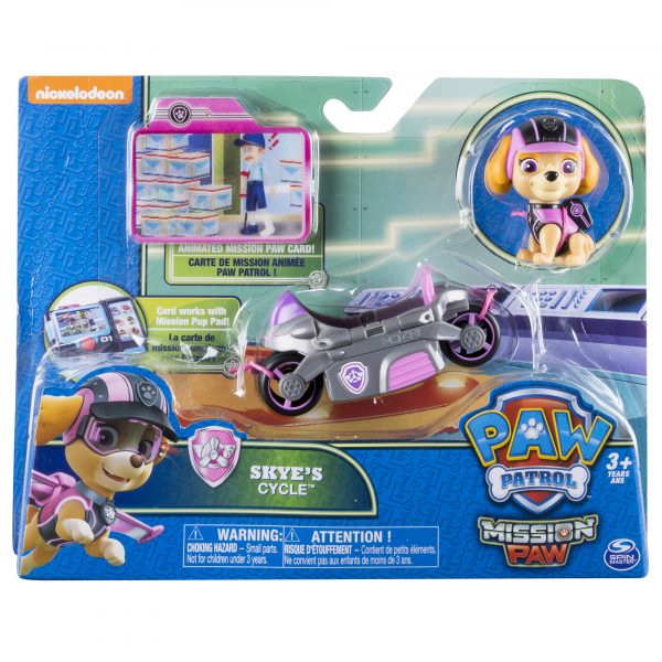 รถและตุ๊กตาของเล่น PAW PATROL VEHICLE WITH FIGURE ASST : SKYE'S