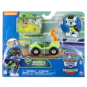 รถและตุ๊กตาของเล่น PAW PATROL VEHICLE WITH FIGURE ASST : ROCKY'S