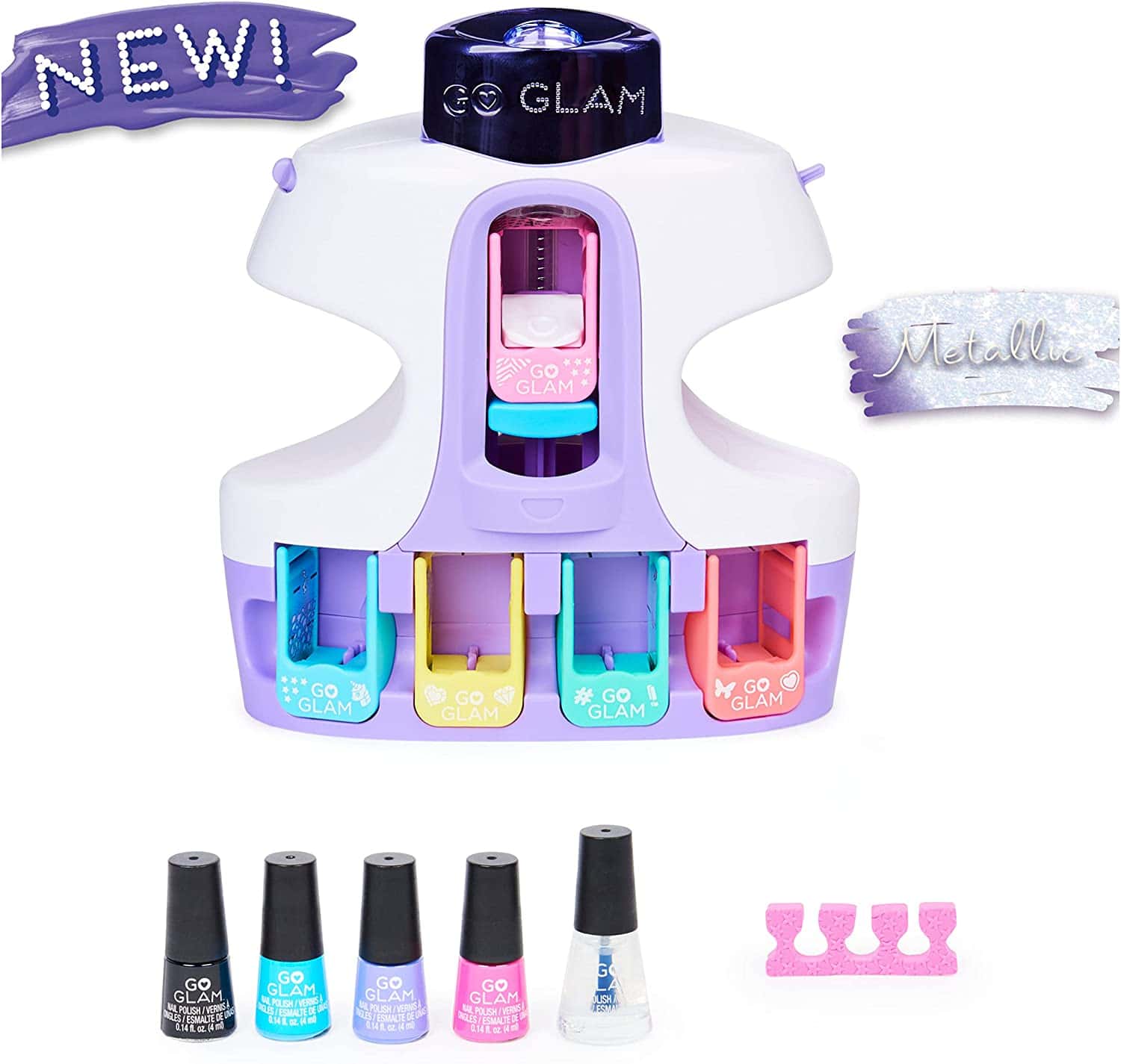 Cool Maker, GO GLAM Refill with 4 Design Pods and 3 Nail Polish Colors 