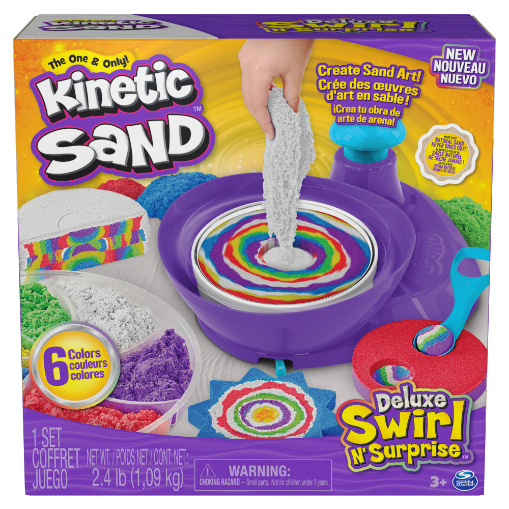 Kinetic Sand Deluxe Swirl N Surprise