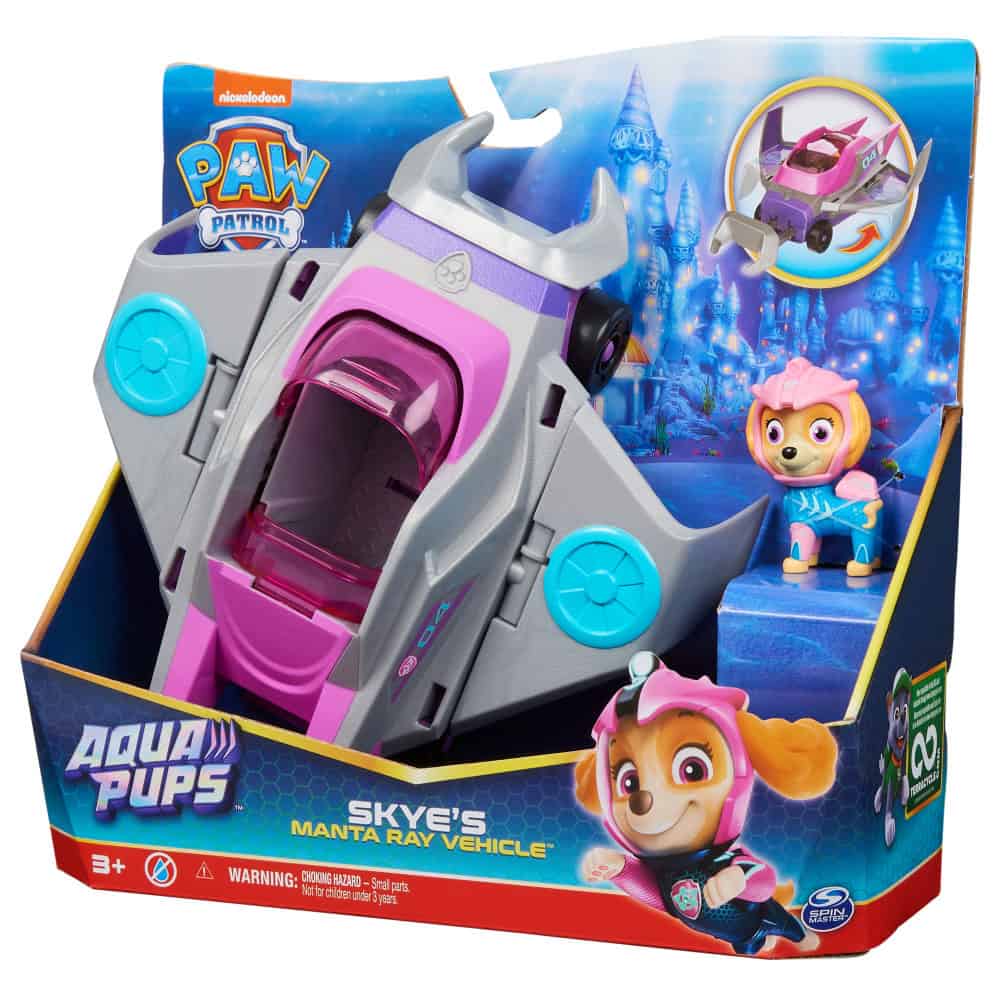 Asst Vehicule True Metals Aqua Pups Paw Patrol