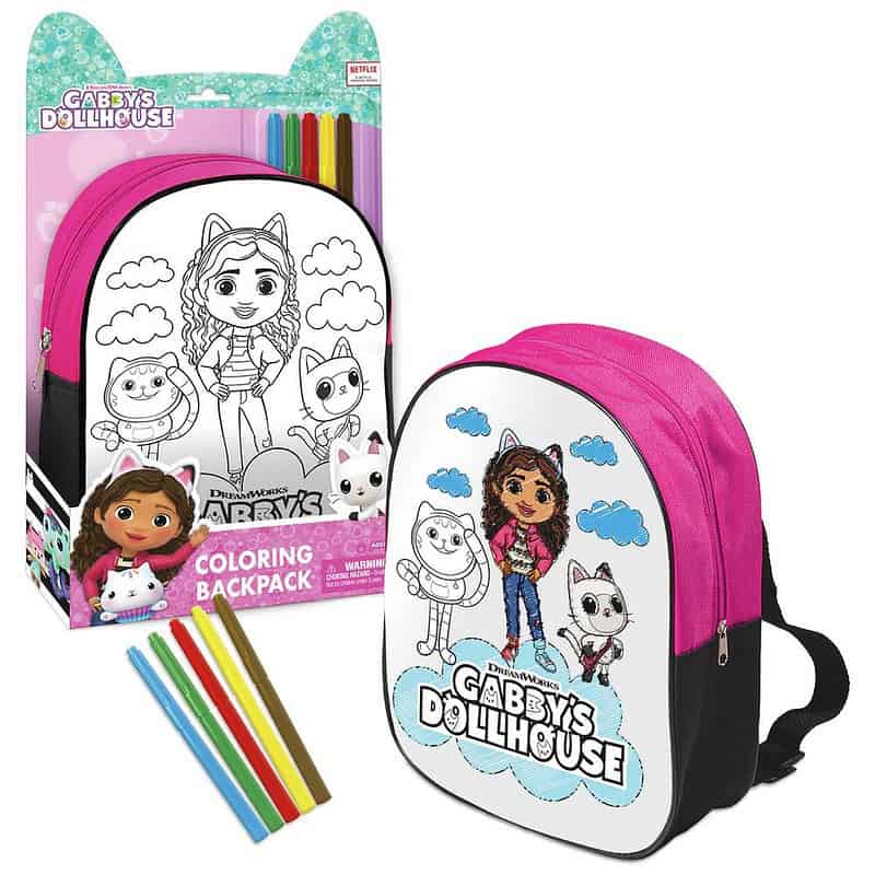 Gabby Doll Colouring Backpack ????????????????????????????????????????????????????????????????????? Kiddo Pacific