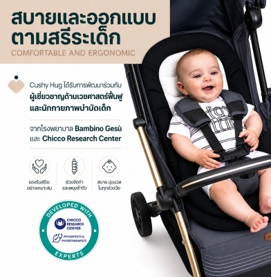Chicco Goody Primo รถเข็นพับเก็บอัตโนมัติ ระดับพรีเมียม รุ่นใหม่ล่าสุด พร้อม Cushy Hug