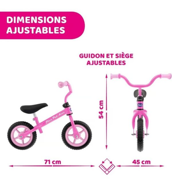 CHICCO PINK BULLET BALANCE BIKE 3