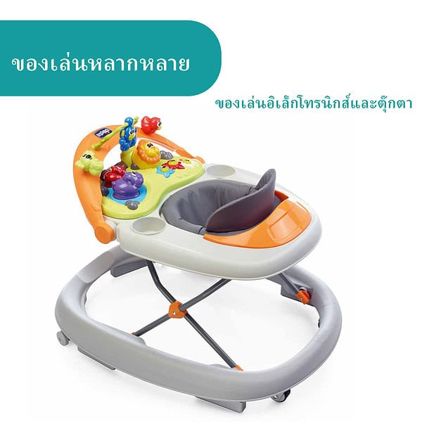CH440795404700 CHICCO WALKY TALKY BABY WALKER GREY 7
