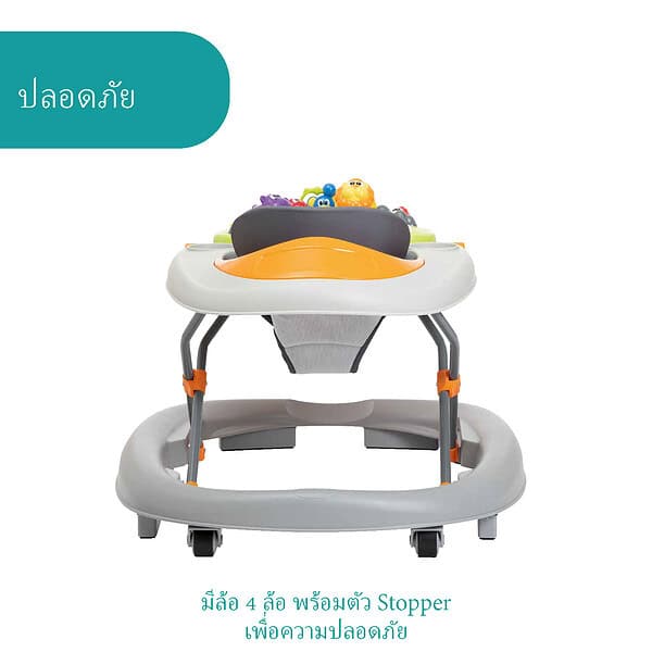 CH440795404700 CHICCO WALKY TALKY BABY WALKER GREY 4