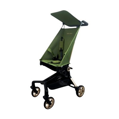 รถเข็นเด็ก BEBE AMICO สีเขียว พับได้ ขนาดกะทัดรัด น้ำหนักเบา จัดเก็บง่าย