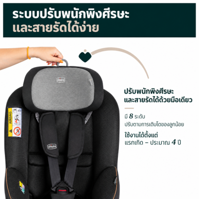 Chicco Seat 105 Car Seat I Size ผ้า Bamboo