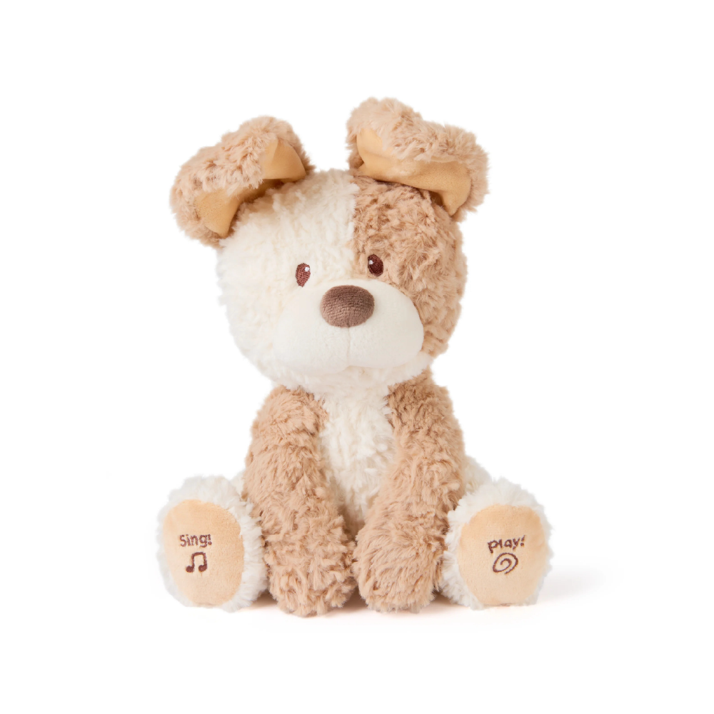 2 GUND BABY PEEKY THE PUPPY