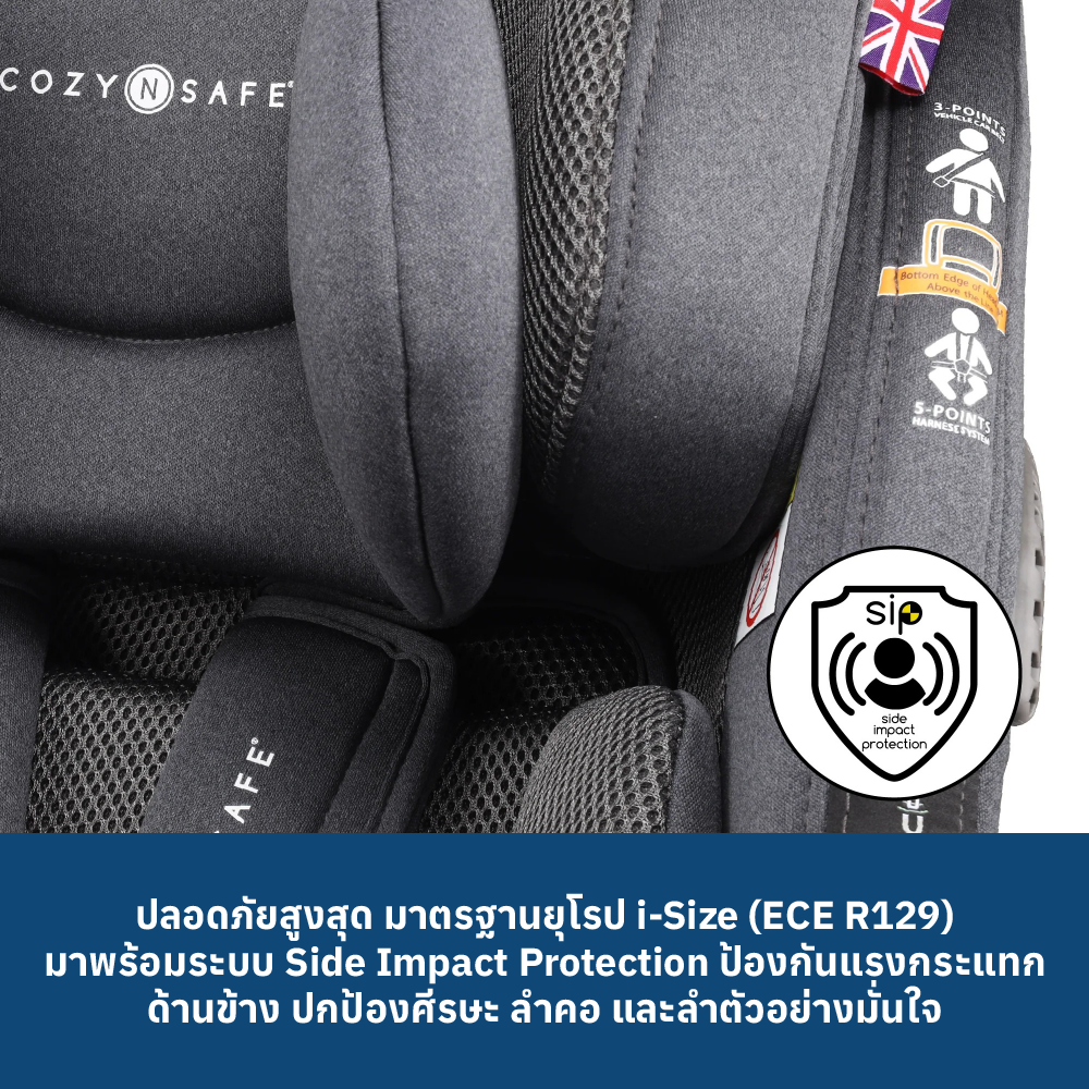 3 COZY N SAFE LOGAN I SIZE - GRAPHITE