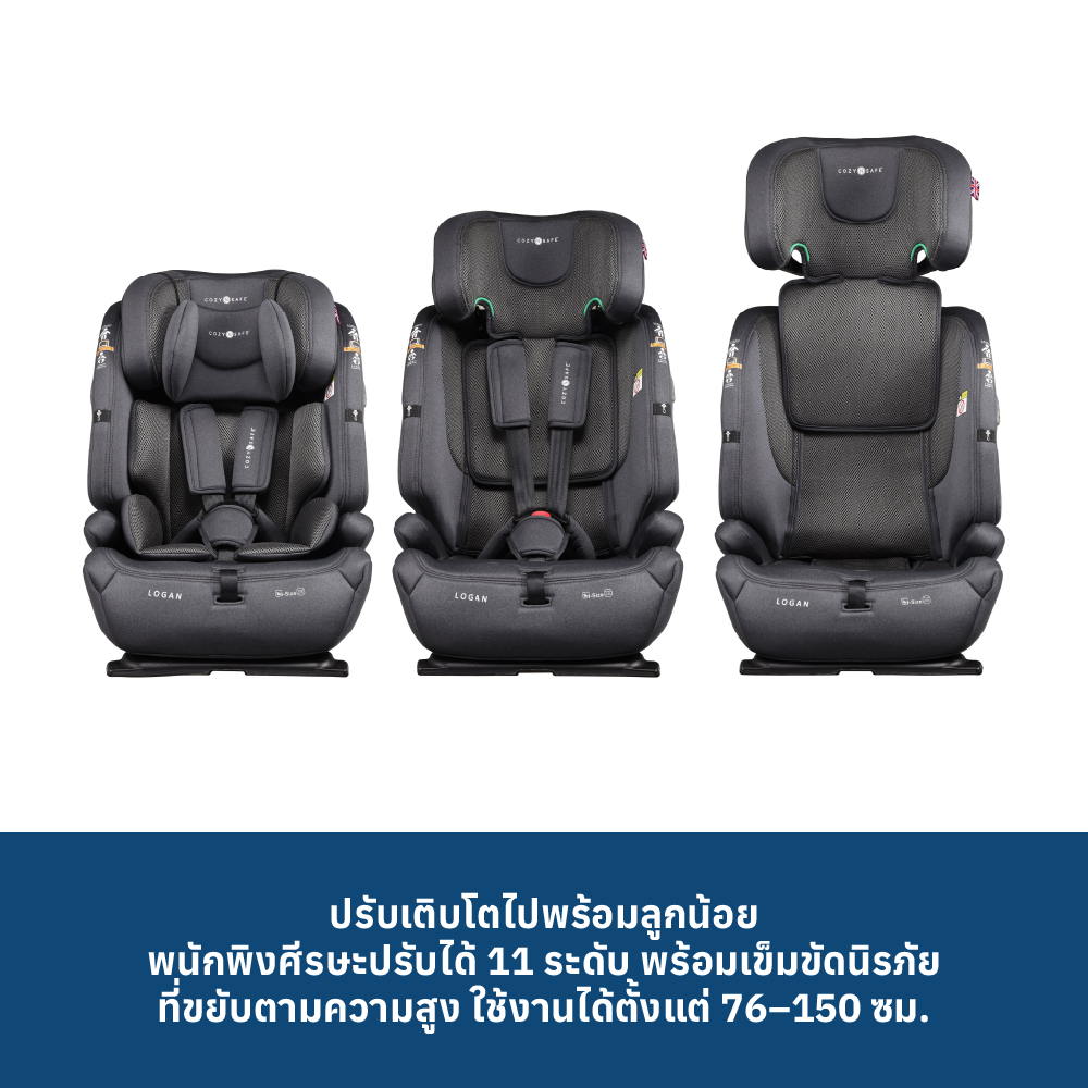 4 COZY N SAFE LOGAN I SIZE - GRAPHITE