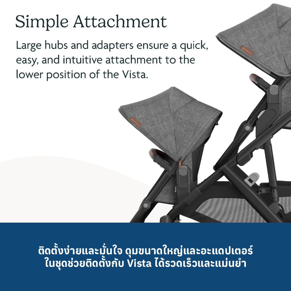 5 UPPABABY VISTA RUMBLESEAT V3 - GREYSON