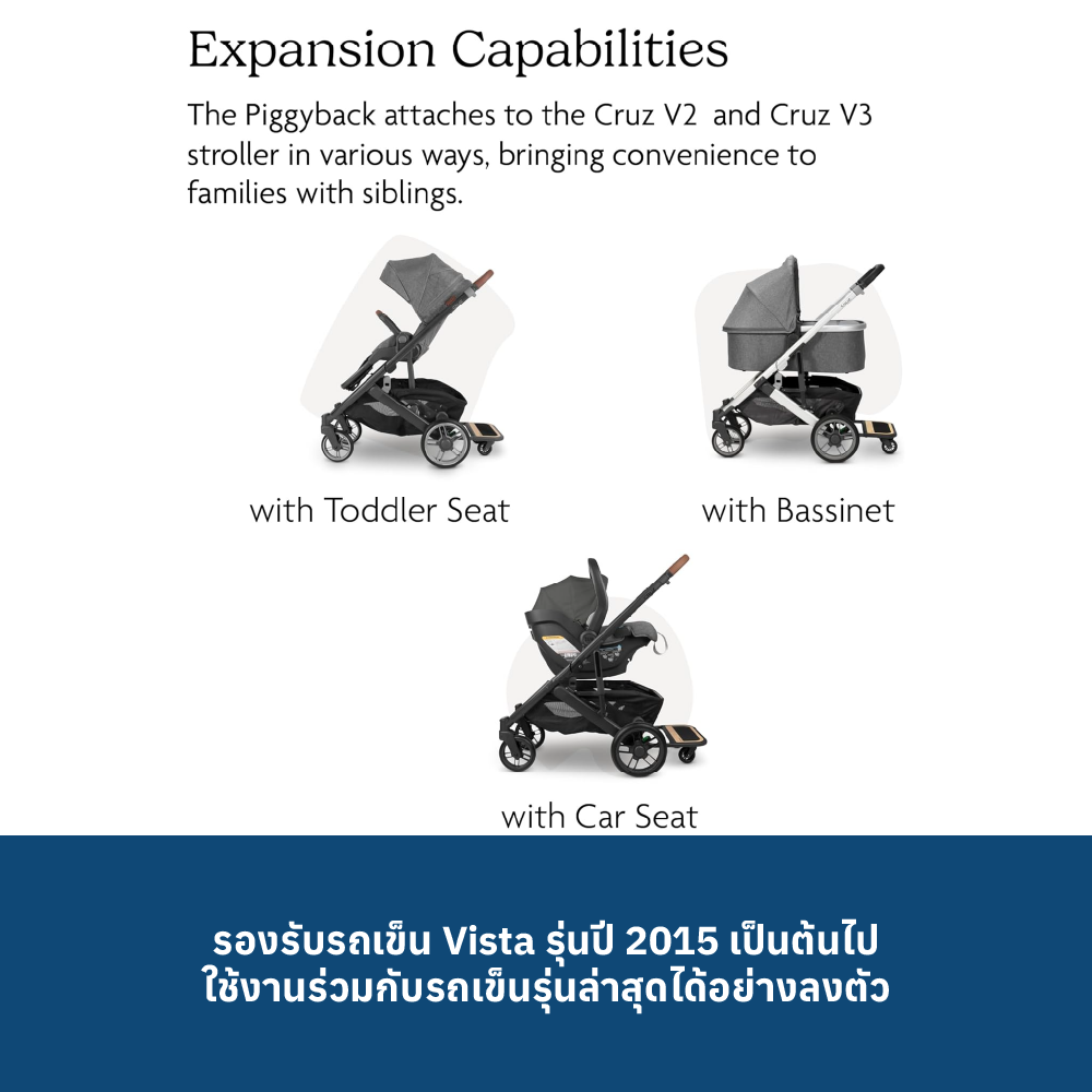 6 UPPABABY VISTA PIGGYBACK
