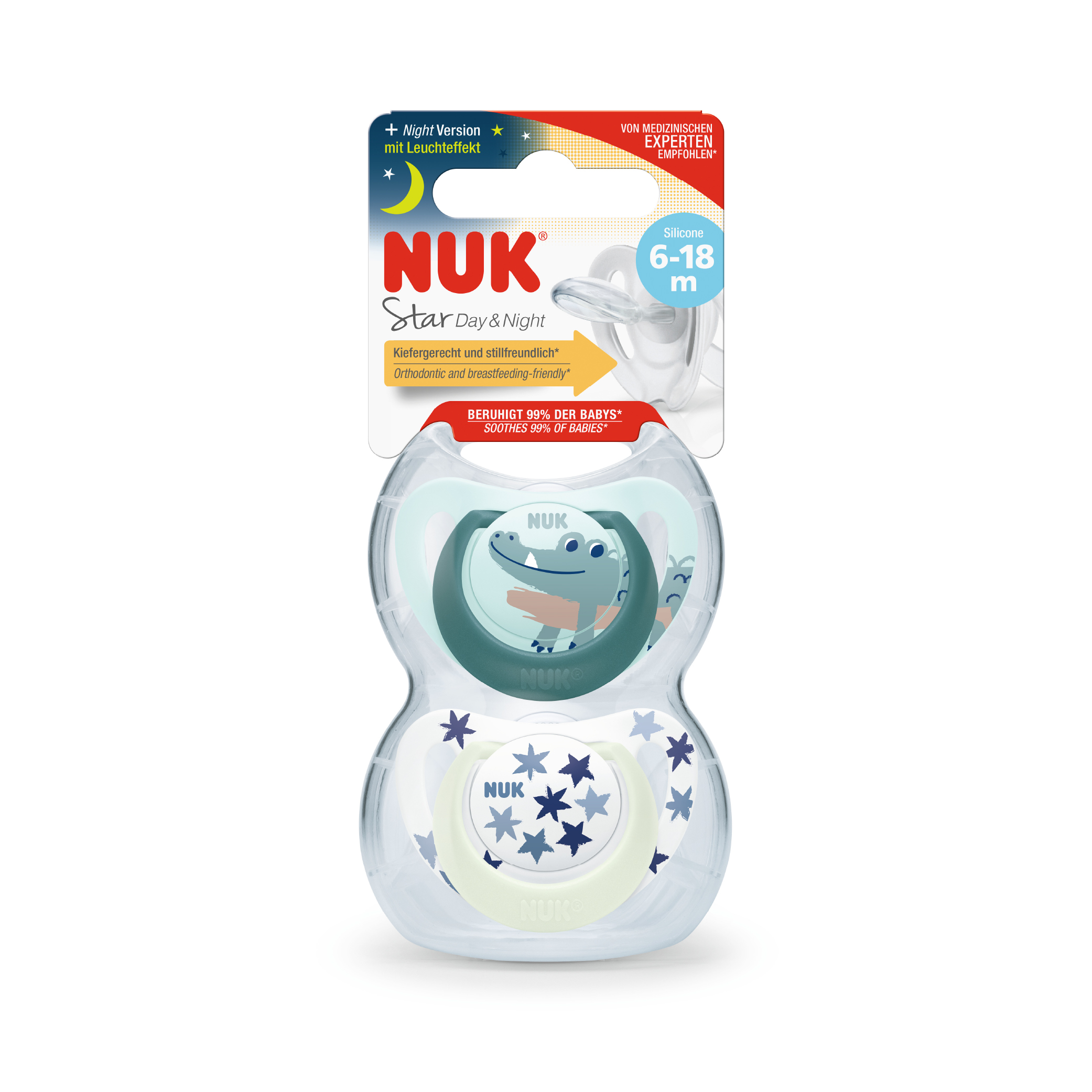 NUK PACIFIER SI2 STAR_+ blue