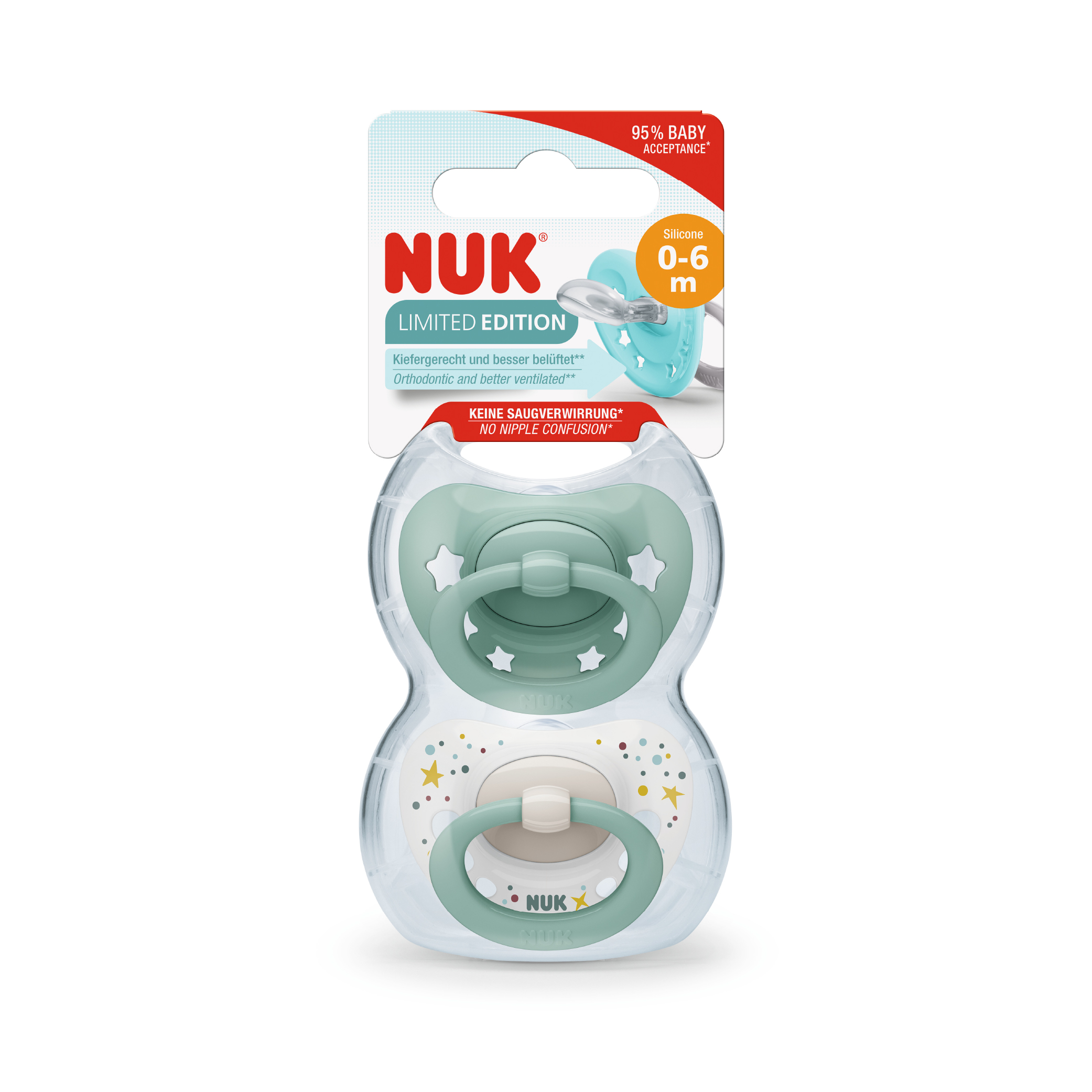 NUK PACIFIER SIGNATURE SI1 2PCS_+ blue