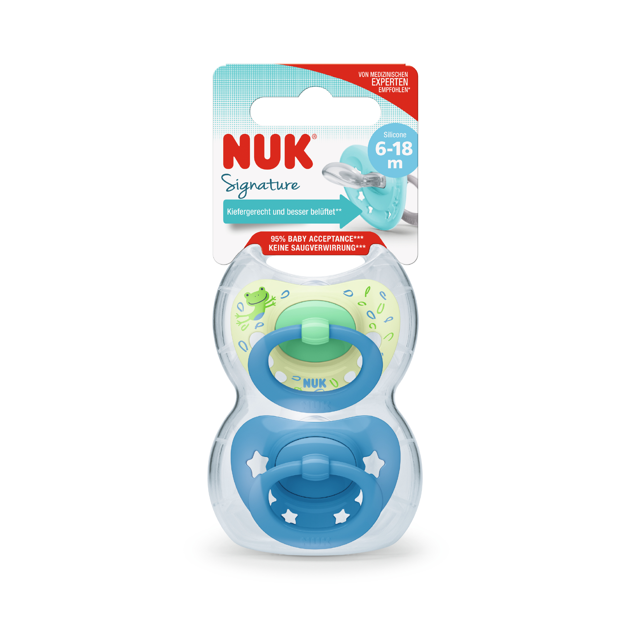 NUK PACIFIER SIGNATURE SI2 2PCS_+ BLUE