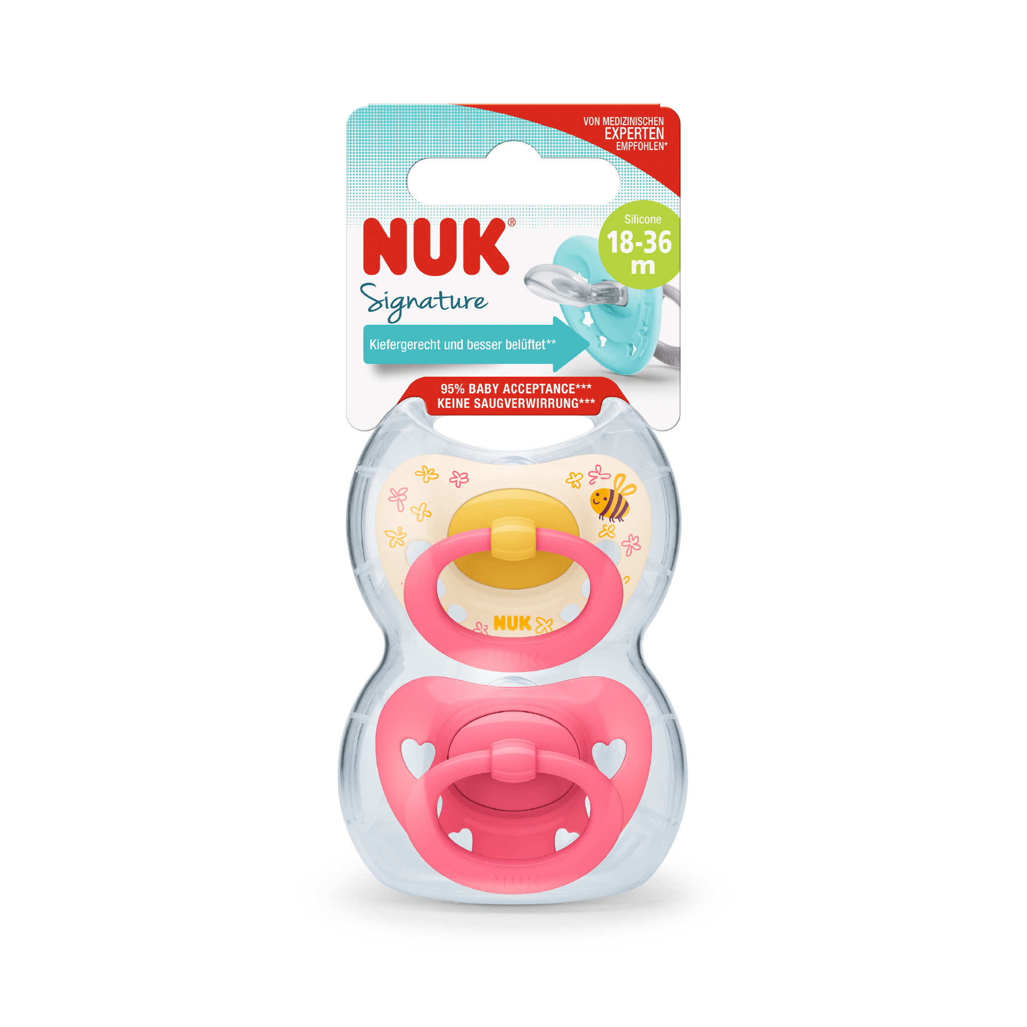 NUK PACIFIER SIGNATURE SI3 2PCS-10