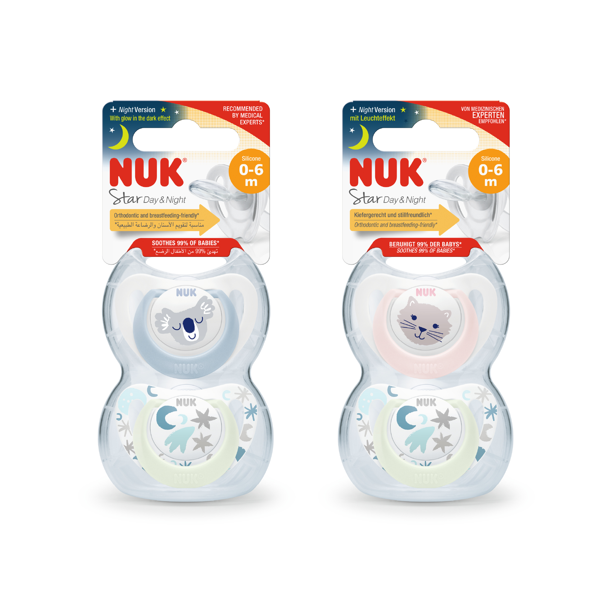 NUK PACIFIER STAR DAY & NIGHT SI1 2PCS-02