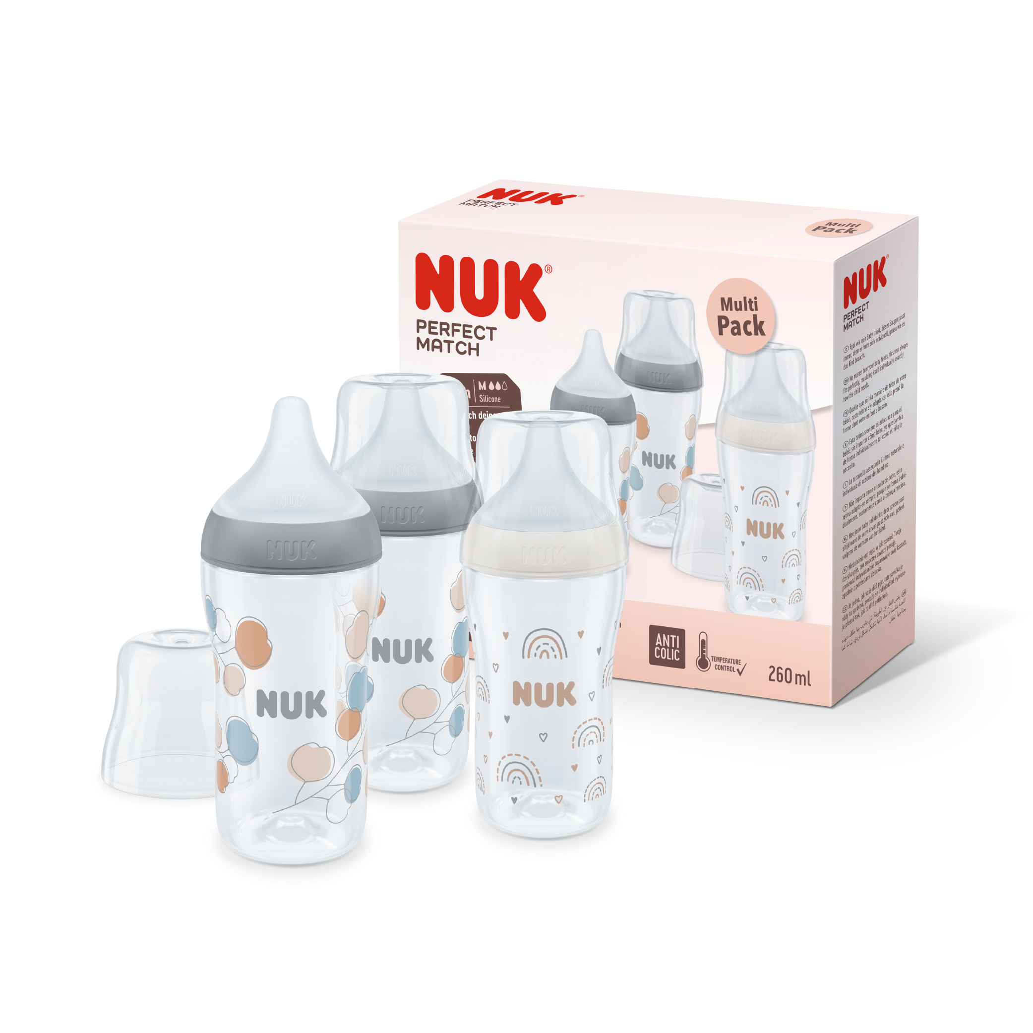 NUK PERFECT MATCH SET RAINBOW+TW 3X260ML-02