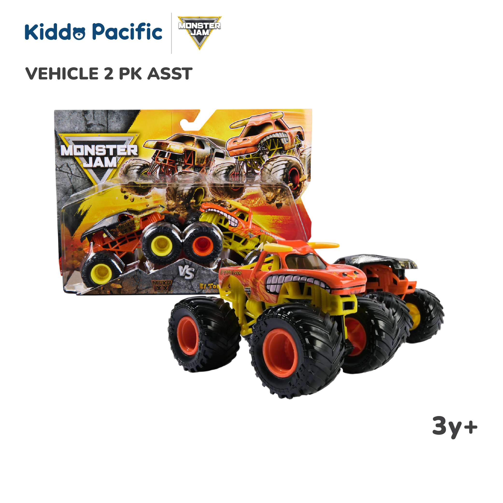 MONSTER JAM VEHICLE 2 PK ASST-01