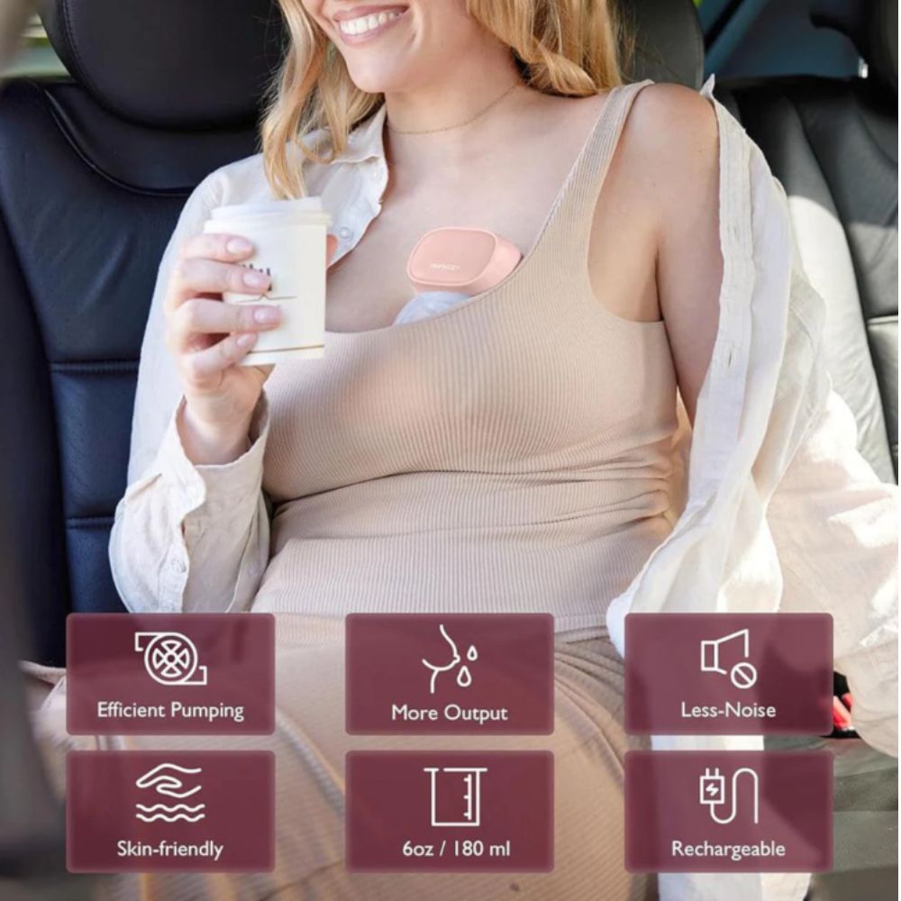 MOMCOZY S9 PRO BREAST PUMP - SINGLE - PINK เครื่องปั๊มนมไร้สายแบบสวมใส่ - Image 9