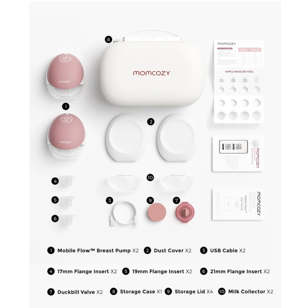 MOMCOZY M9 BREAST PUMP - DOUBLE เครื่องปั๊มนมไร้สายแบบสวมใส่ - Image 13