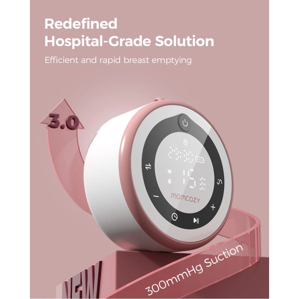 MOMCOZY V1 PRO BREAST PUMP เครื่องปั๊มนมแบบสวมใส่เกรดโรงพยาบาล - Image 3