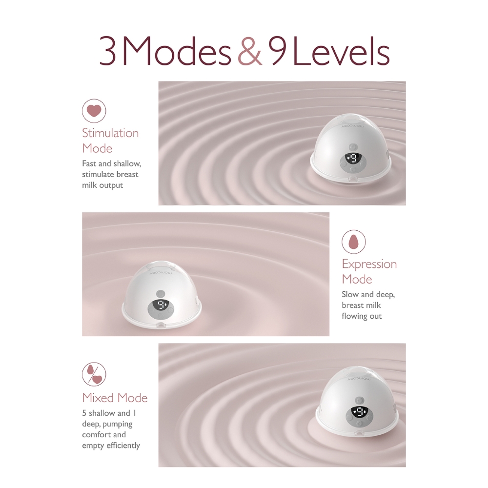 MOMCOZY M5 BREAST PUMP - DOUBLE เครื่องปั๊มนมไร้สายแบบสวมใส่ - Image 6