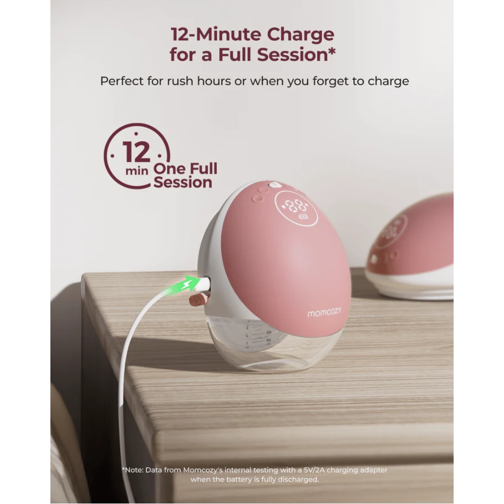 MOMCOZY M9 BREAST PUMP - DOUBLE เครื่องปั๊มนมไร้สายแบบสวมใส่ - Image 8