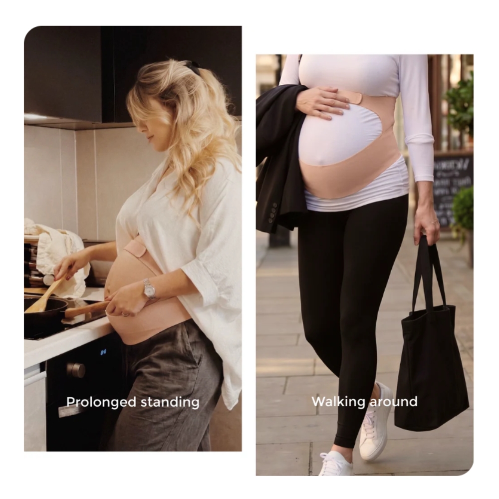 MOMCOZY MATERNITY BELLY - OYSTER PINK L สายรัดพยุงครรภ์ สำหรับคุณแม่ตั้งครรภ์ ช่วยรองรับหน้าท้องและบรรเทาอาการปวดหลัง - Image 10