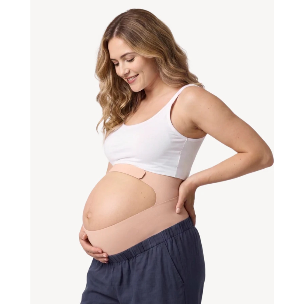 MOMCOZY MATERNITY BELLY - OYSTER PINK L สายรัดพยุงครรภ์ สำหรับคุณแม่ตั้งครรภ์ ช่วยรองรับหน้าท้องและบรรเทาอาการปวดหลัง - Image 3
