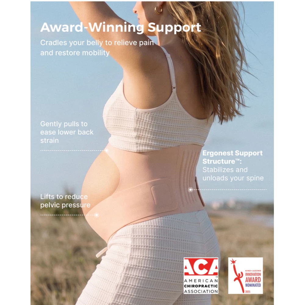MOMCOZY MATERNITY BELLY - OYSTER PINK L สายรัดพยุงครรภ์ สำหรับคุณแม่ตั้งครรภ์ ช่วยรองรับหน้าท้องและบรรเทาอาการปวดหลัง - Image 4