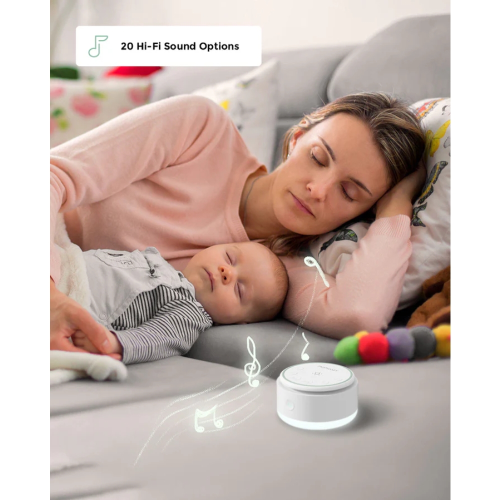 MOMCOZY BABY SOUND MACHINE - WHITE เครื่อง White Noise สำหรับทารกและทุกคนในครอบครัว - Image 4