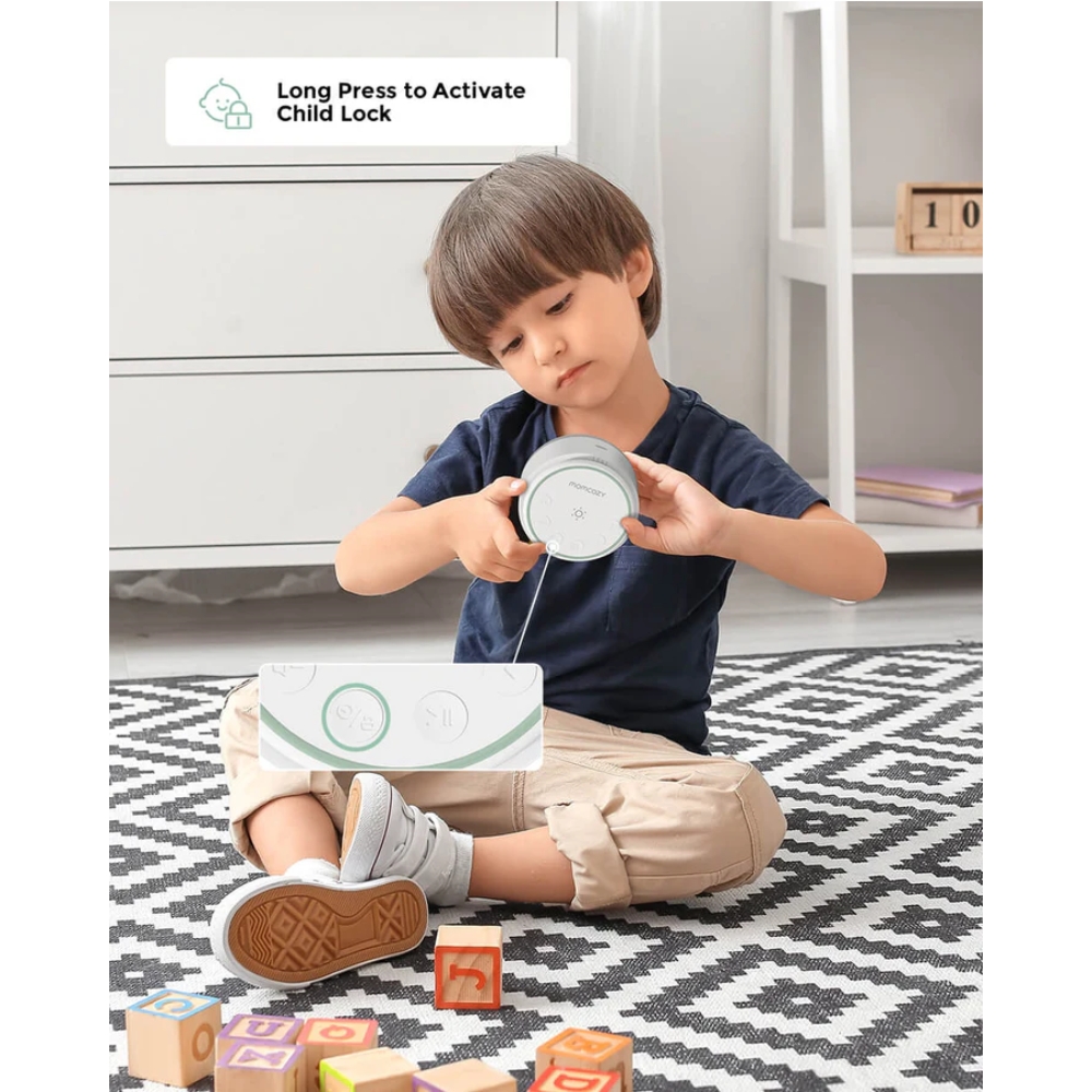 MOMCOZY BABY SOUND MACHINE - WHITE เครื่อง White Noise สำหรับทารกและทุกคนในครอบครัว - Image 5
