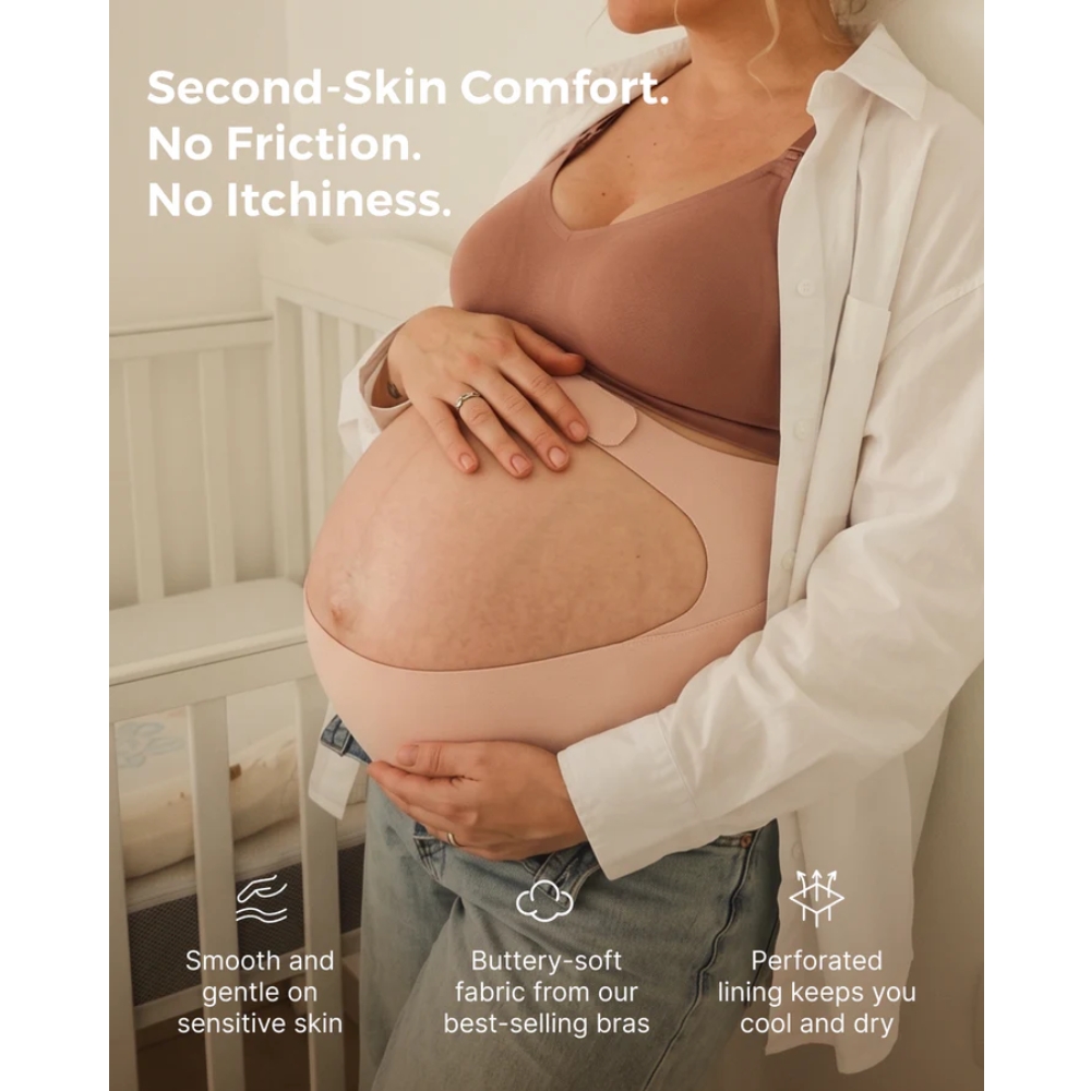 MOMCOZY MATERNITY BELLY - OYSTER PINK L สายรัดพยุงครรภ์ สำหรับคุณแม่ตั้งครรภ์ ช่วยรองรับหน้าท้องและบรรเทาอาการปวดหลัง - Image 7