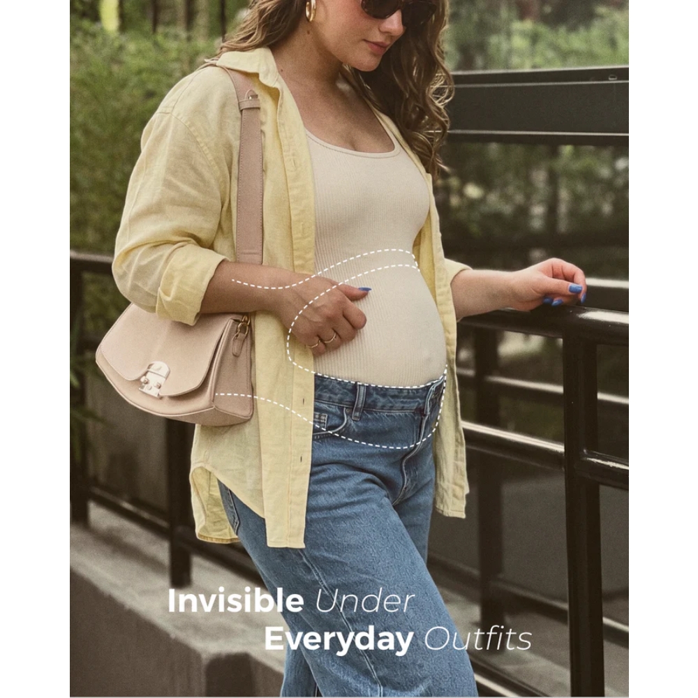 MOMCOZY MATERNITY BELLY - OYSTER PINK L สายรัดพยุงครรภ์ สำหรับคุณแม่ตั้งครรภ์ ช่วยรองรับหน้าท้องและบรรเทาอาการปวดหลัง - Image 9