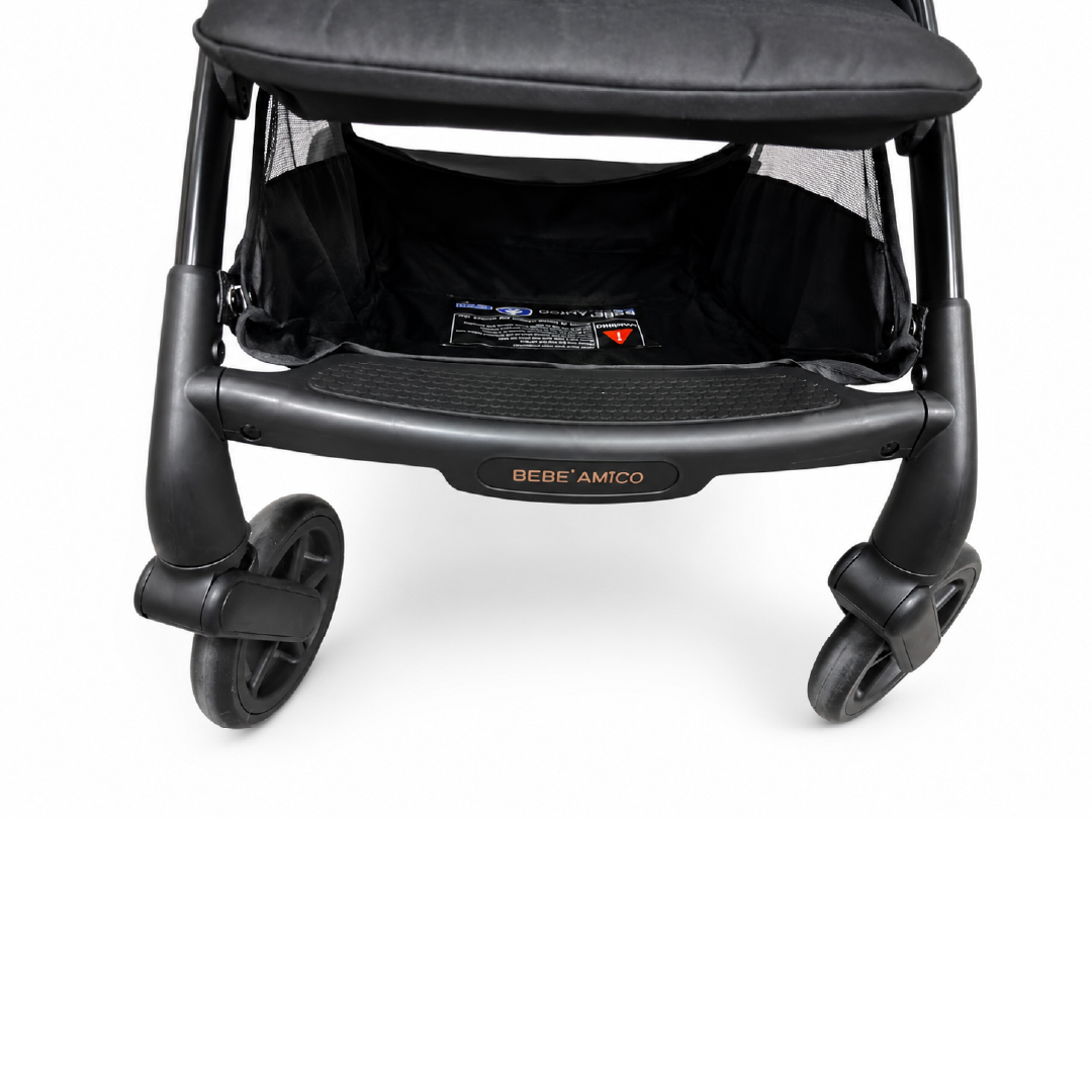 BEBE AMICO MARCO STROLLER - BLACK รถเข็นเด็กพรีเมียมสไตล์อิตาลี - Image 8