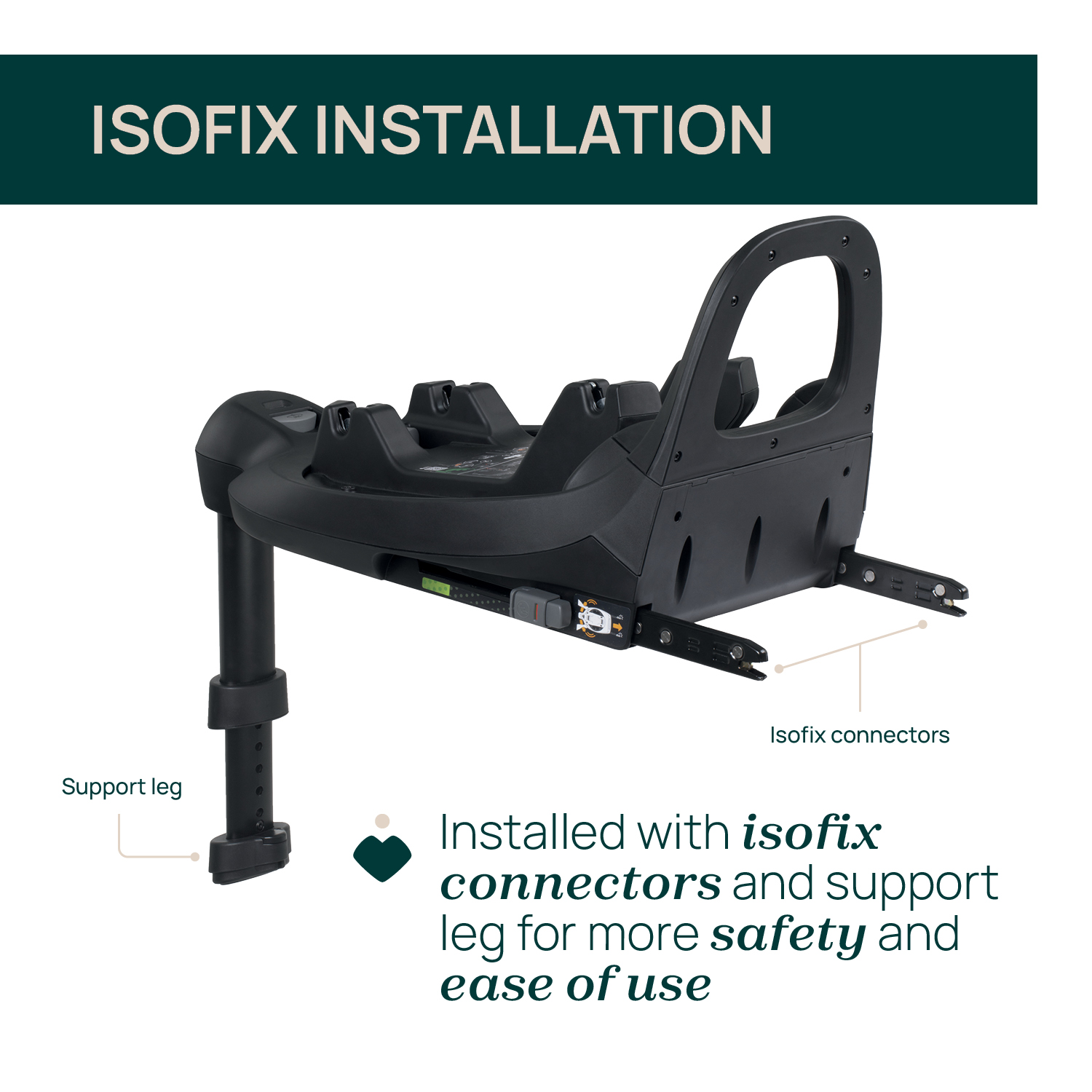 CHICCO FULL 360 I-SIZE BASE ฐานรองคาร์ซีทระบบ ISOFIX แบบหมุนได้ 360 องศา - Image 5