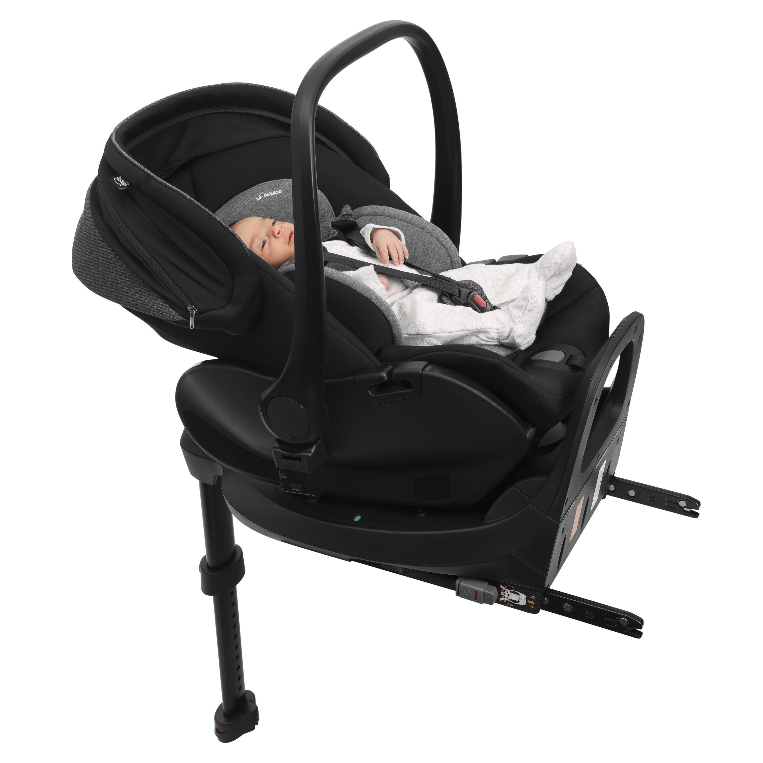 CHICCO FIRST SEAT RECLINE IS B.CAR SEAT BLACK S คาร์ซีทตะกร้าสำหรับเด็กแรกเกิด - Image 7