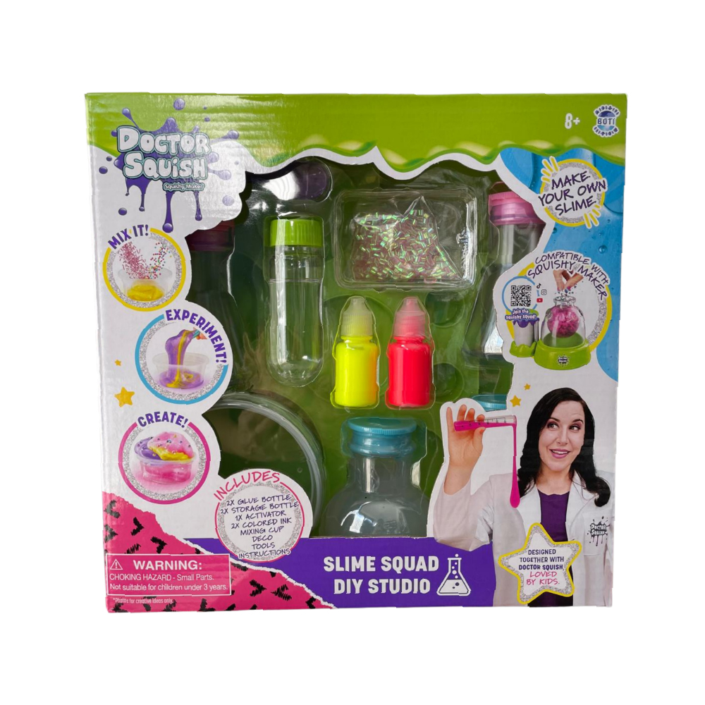 DOCTOR SQUISH SLIME SQUAD DIY STUDIO ชุดสตูดิโอทำสไลม์ DIY ด็อกเตอร์สควิช สไลม์สควอด