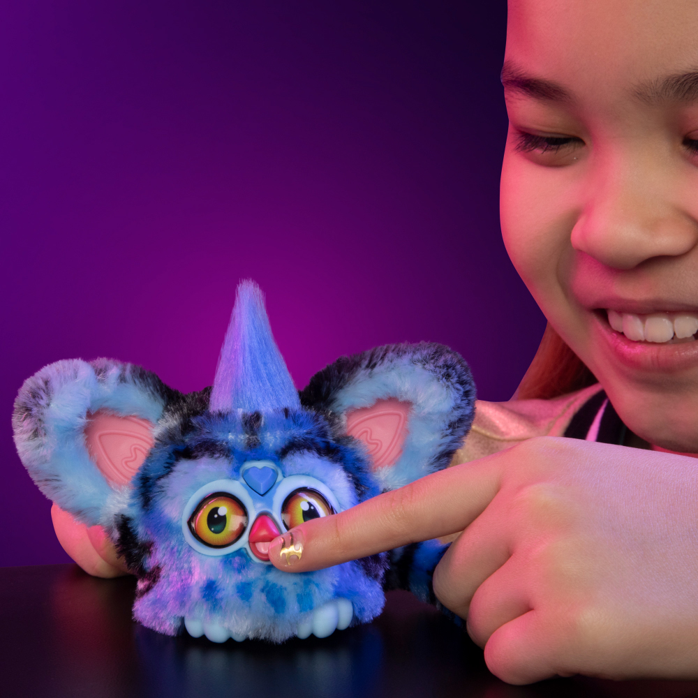 FURBY FURBLETS KPOP DEMON HUNTERS - DERPY TIGER ของเล่นขนาดพกพาพร้อมพวงกุญแจ - Image 5