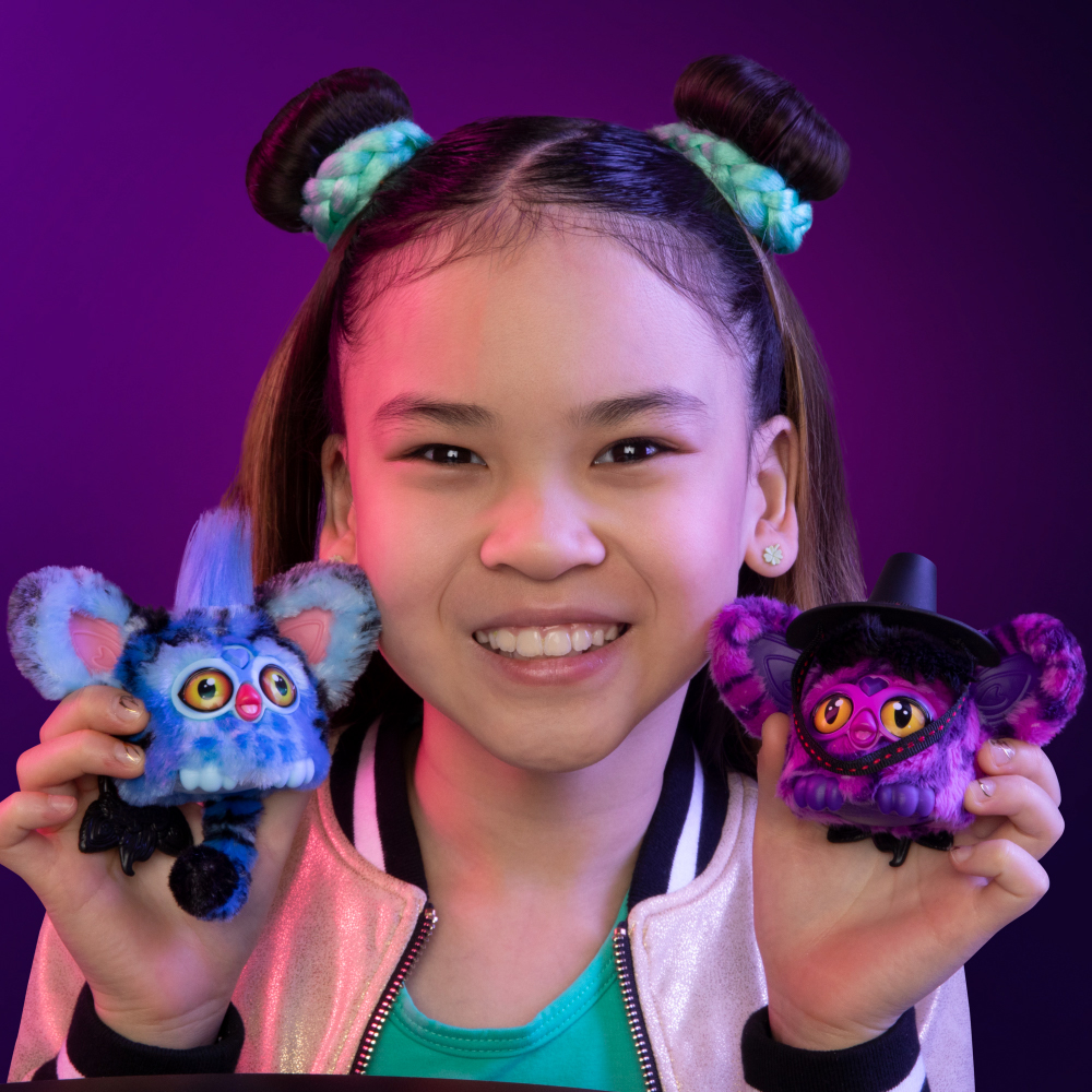 FURBY FURBLETS KPOP DEMON HUNTERS - DERPY TIGER ของเล่นขนาดพกพาพร้อมพวงกุญแจ - Image 7