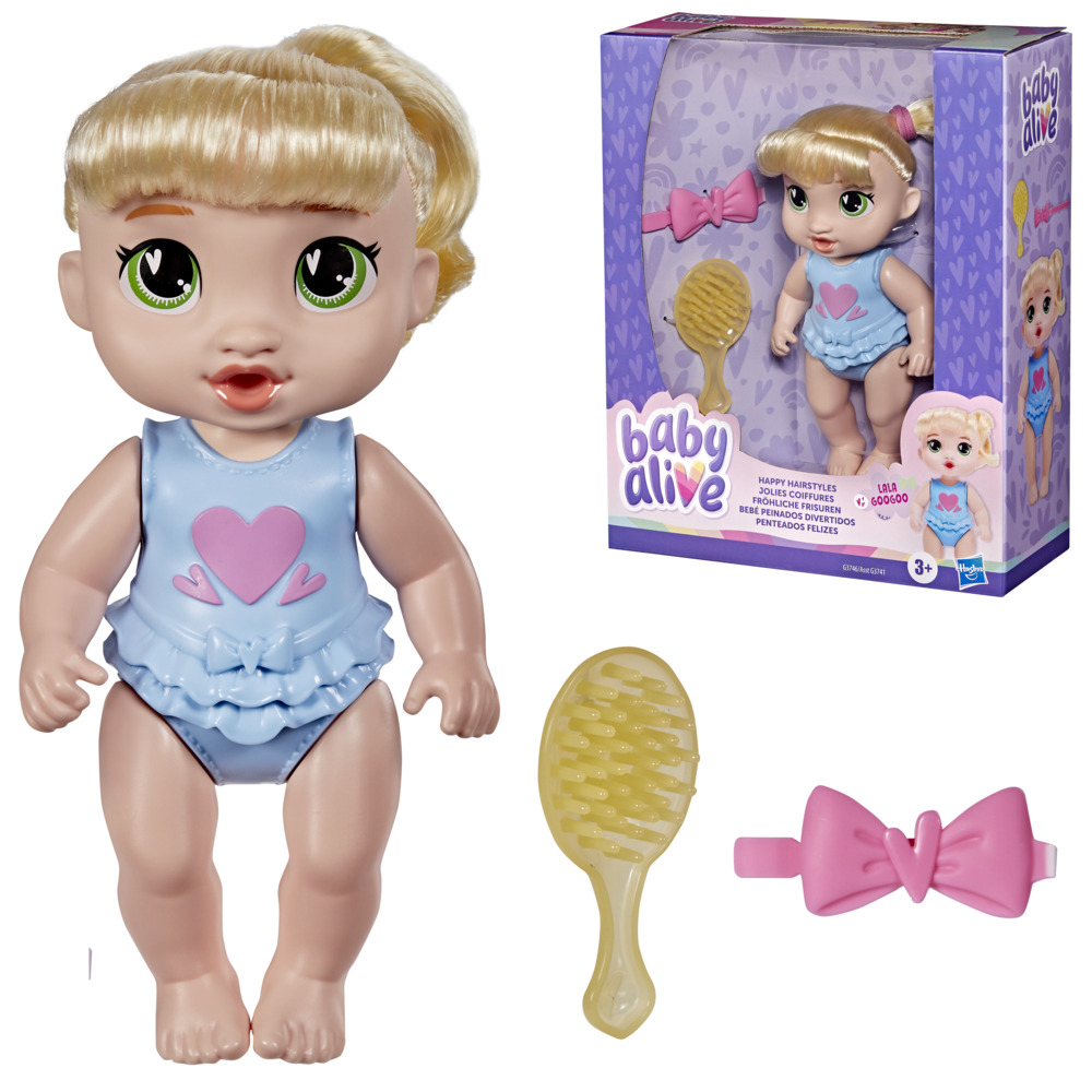 BABY ALIVE HAPPY HAIRSTYLES - LALA GOOGOO ตุ๊กตาเบบี้อไลฟ์ - Image 2