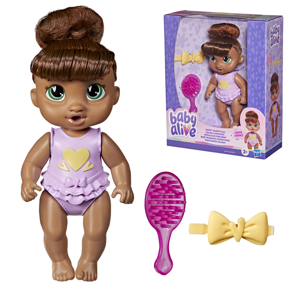 BABY ALIVE HAPPY HAIRSTYLES - SOPHIA SPARKLE ตุ๊กตาเบบี้อไลฟ์ - Image 2