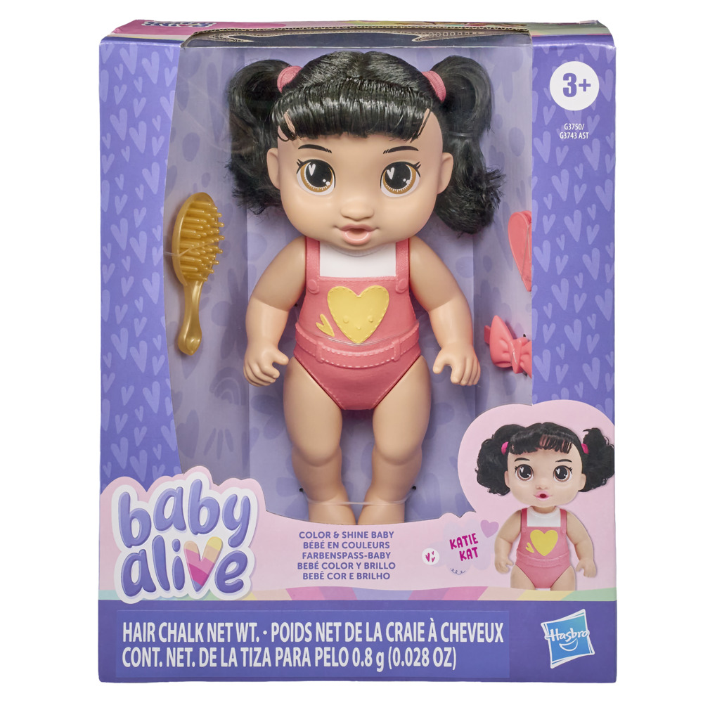 BABY ALIVE COLOR & SHINE BABY - KATIE KAT ตุ๊กตาเบบี้อไลฟ์