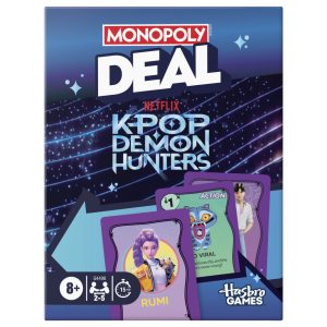 MONOPOLY DEAL KPOP DEMON HUNTERS เกมการ์ดสนุกฉบับลิขสิทธิ์แท้จากภาพยนตร์แอนิเมชัน