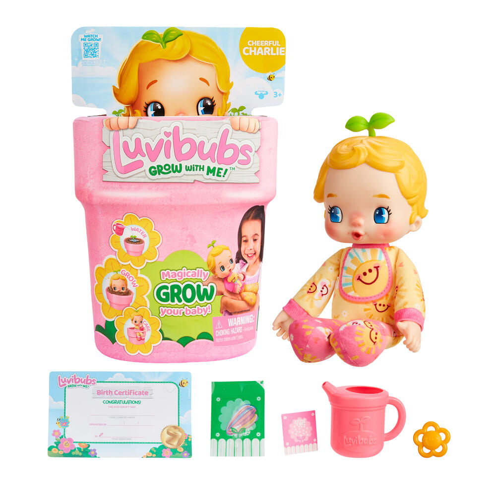 Luvibubs Doll ตุ๊กตาเด็กน้อยมหัศจรรย์ที่เติบโตจากกระถางดอกไม้ CHEERFUL CHARLIE - Image 2